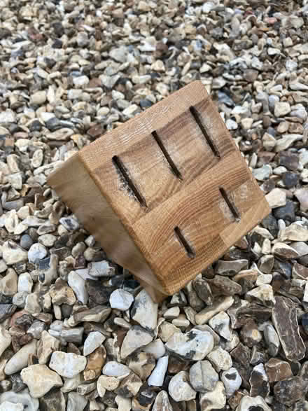 Photo of free Wooden knife block (Uley) #1