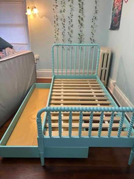 Photo of free Bed frame and bed side table (Capitol hill) #3