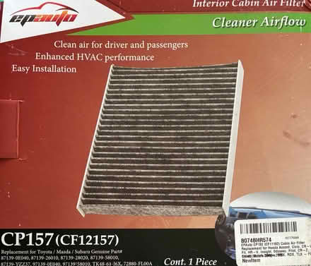 Photo of free Car cabin air filter (East Nob Hill) #1
