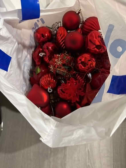 Photo of free Red Xmas baubles (Southport PR8) #2