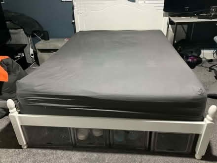 Photo of free Painted Pine Double Bed (Kedleston Road DE22) #2