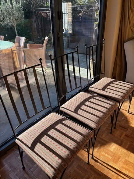 Photo of free 4 metal dining chairs (Cobham, KT11) #1