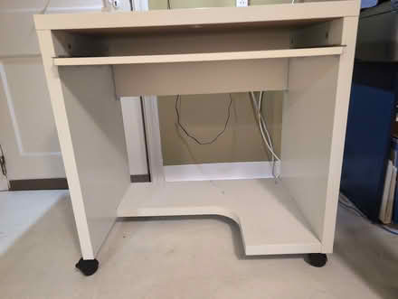 Photo of free Computer table/desk on casters (Arlington, ma) #1