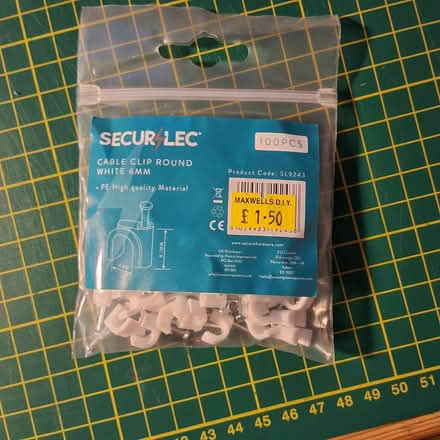 Photo of free Cable Clips Round White 6mm (Bedlington Station, NE22) #1