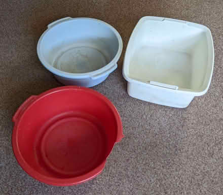Photo of free Old washing-up bowls (Higham Hill E17) #1