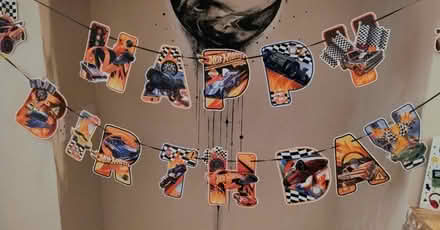 Photo of free Hot wheels birthday banner (Street BA16) #1