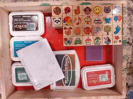 Photo of free Small stamps and 7 ink pads (downers grove) #1
