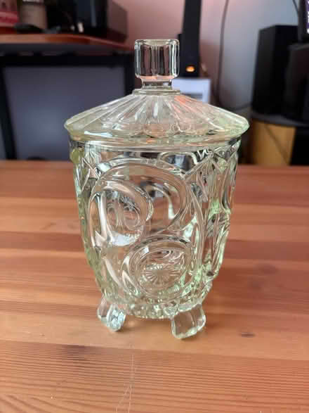 Photo of free Vintage glass jar with lid (Cramlington NE23) #1