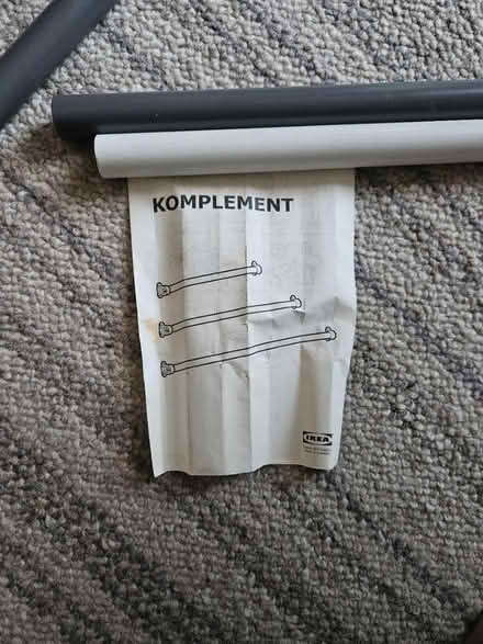 Photo of free Komplement wardrobe poles (Camberwell) #3