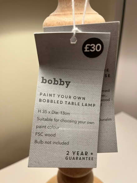 Photo of free Dunelm Bobby table lamp base (Henley-on-Thames RG9) #4