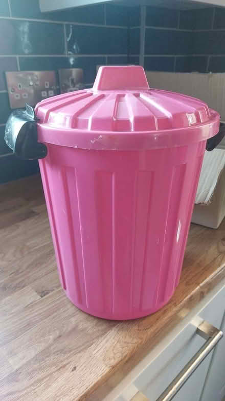 Photo of free Pink plastic waste paper bin (Eastergate PO20) #1