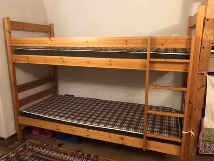Photo of free 2ft 6in pine bunk beds (Worplesdon) #1
