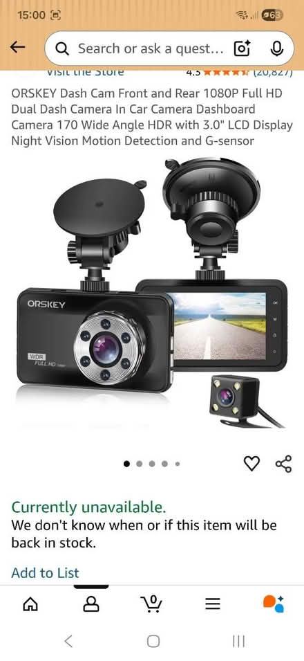 Photo of free Car front and rear dashcam (Brighton, BN2) #1