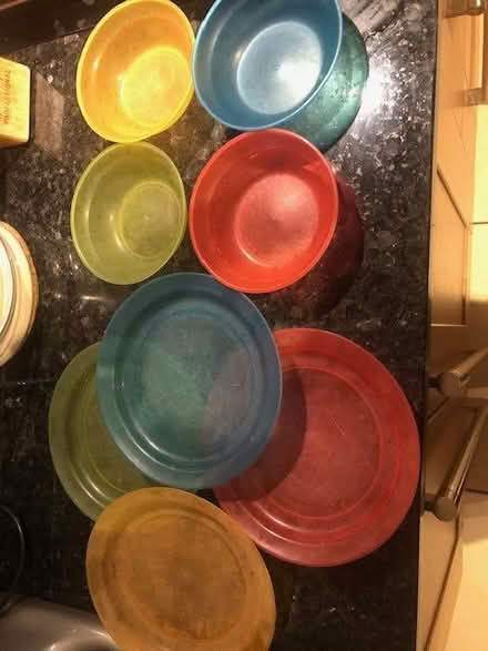 Photo of free Kids Plastic bowls and plates (Crooks Barn TS20) #2