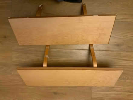 Photo of free 2 wooden shelves (Surrey Heath GU15) #1
