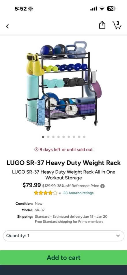 Photo of Exercise equipment storag (Sugar grove il) #1