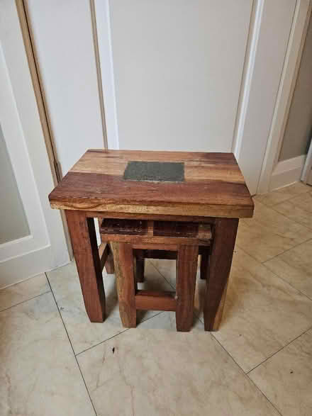 Photo of free Small Wooden Tables Nest of 2 (Slyne-with-Hest LA2) #2