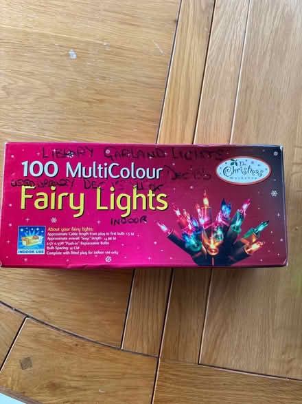 Photo of free Fairy lights 100 multicolour (Shotesham) #1