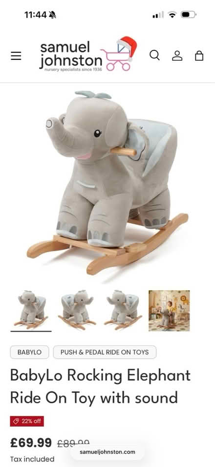 Photo of free Babylo rocking elephant (Morden SW20) #2