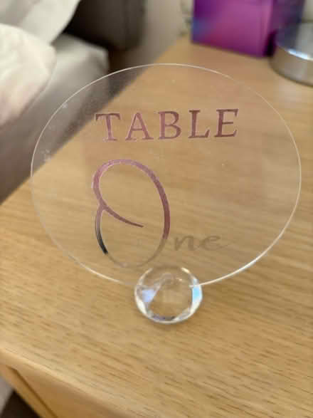 Photo of free Table numbers (Kenilworth CV8) #2