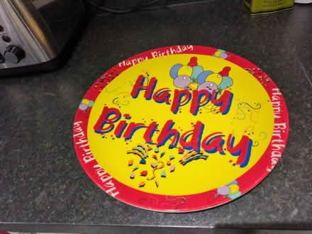 Photo of free Happy Birthday cake plate (Manor Estate, Hemel. HP3) #1