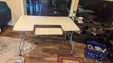 Photo of free Computer desk with folding legs (North Brentwood) #1