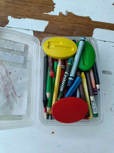 Photo of free Box of crayons and pencils (Aldershot GU12) #1
