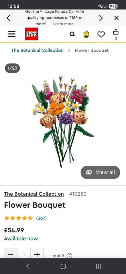 Photo of free Lego flowers and vase (Brighton, BN2) #2