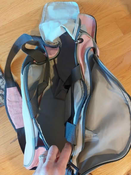 Photo of free Pink and grey duffel bag (downers grove) #3
