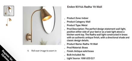 Photo of free 2x Radha Wall Light (Teddington TW11) #2