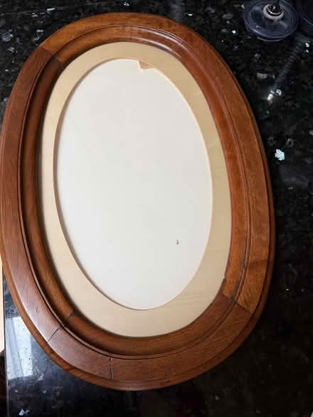 Photo of free Antique walnut photo frame- oval (Redwood City near Sequoia Hosp) #1