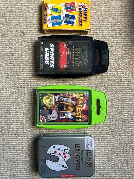 Photo of free Card games: 2x Top trumps, happy families, playing cards (Shepherds Bush W14) #1