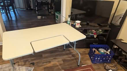 Photo of free Computer desk with folding legs (North Brentwood) #2