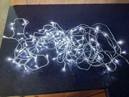 Photo of free Mains operated LED 100 white lights string, approx 10m (Booker HP12) #1