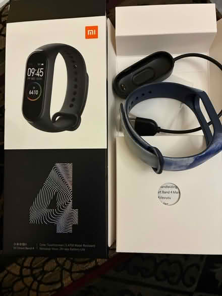 Photo of free Mi Fit 4 charger, band and box (Long Ditton, KT6) #1