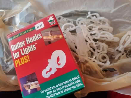 Photo of free Christmas light gutter hangers (Downtown Bothell) #1