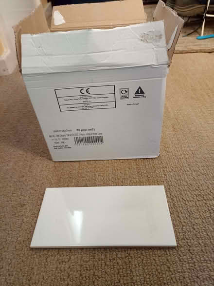Photo of free White wall tiles (Newton Longville MK3) #1