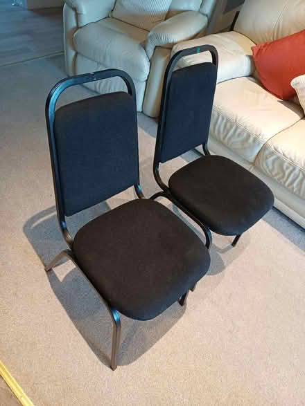 Photo of free Metal Dining Room Chairs - Black (Rainham, Kent - ME8) #2