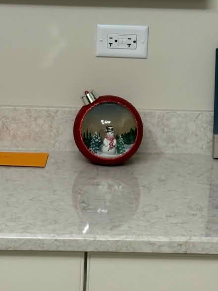 Photo of free Christmas snowman globe (Westmont near Cass and ogden) #2