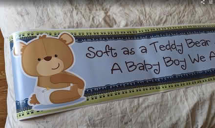 Photo of free Baby shower sign (boy) (Elmwood) #1