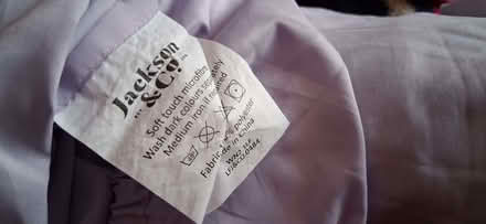 Photo of free microfabric double sheet set with pillow case lilac used (Wigmore LU2) #1