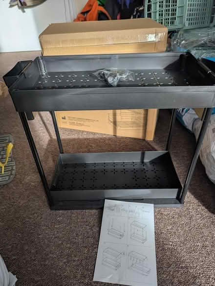 Photo of free Plastic shelf drawers (N4, Harringay Green Lanes) #2