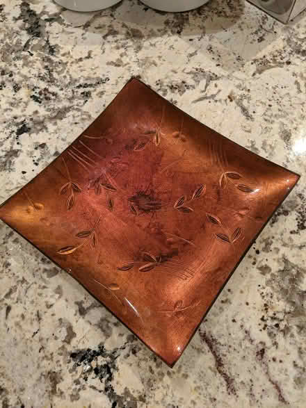 Photo of free Small Decorative Square Glass Dish (McKellar Park/Westboro) #1