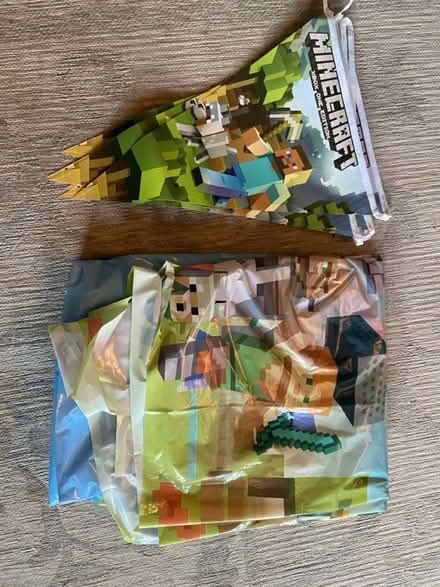 Photo of free Minecraft bunting and table cloth (Boxmoor, Hemel Hempstead) #1