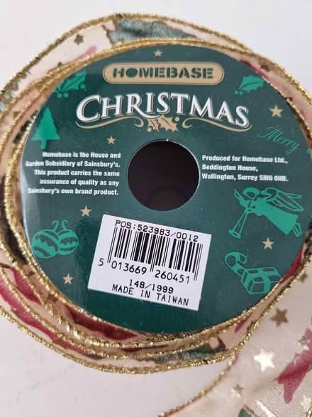 Photo of free Christmas wired ribbon (Loughborough) #3
