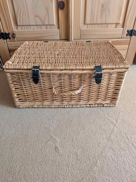 Photo of free Large wicker hamper (Rainford, St Helens WA11) #1