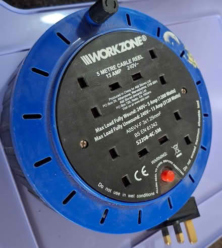 Photo of free 4 plug socket extension reel 5m (Woodseats, S8 0) #1