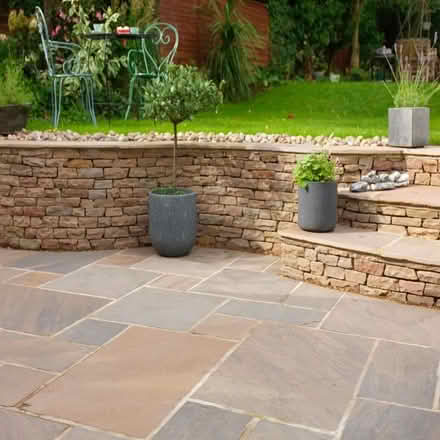 Photo of Indian Sandstone Paving Slabs (Woodham, Woking) #1