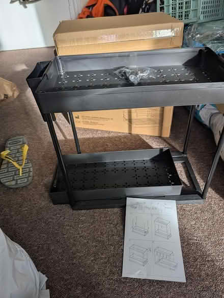 Photo of free Plastic shelf drawers (N4, Harringay Green Lanes) #3