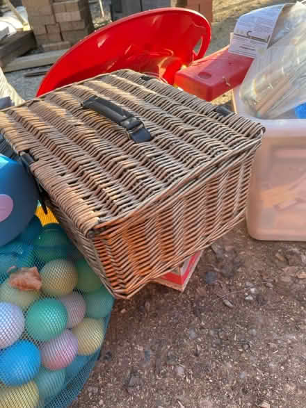 Photo of free Wicker basket approx 30 by 50cm (Marston OX3) #1